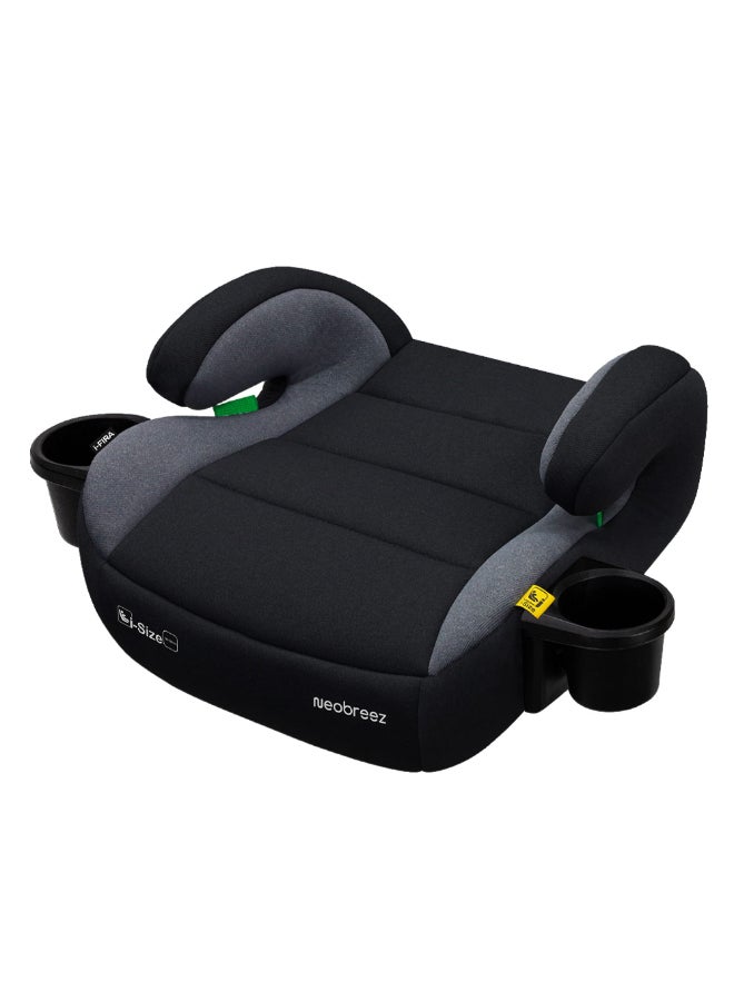 neobreez I-FIRA I-Size Backless Booster Car Seat, Double Padded Foam, Compact, Lightweight&Portable Travel Childrens Kids Boys Girls Car Seat, Arm Rest Seat, 2 Cup Holder, ECER129, 6-12Yrs, 22-36Kg, Group 3 - Image 1