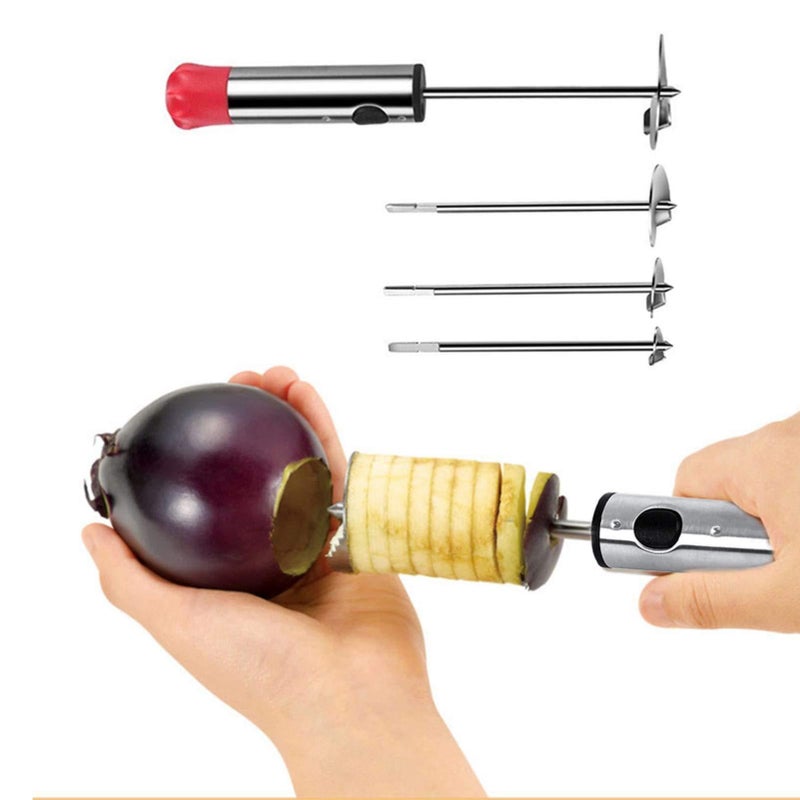 4-Piece Corer Set - Pear Corer, Multi-Purpose Stainless Steel Tool in 4 Sizes for Efficiently Coring Pears and Apples - Image 2