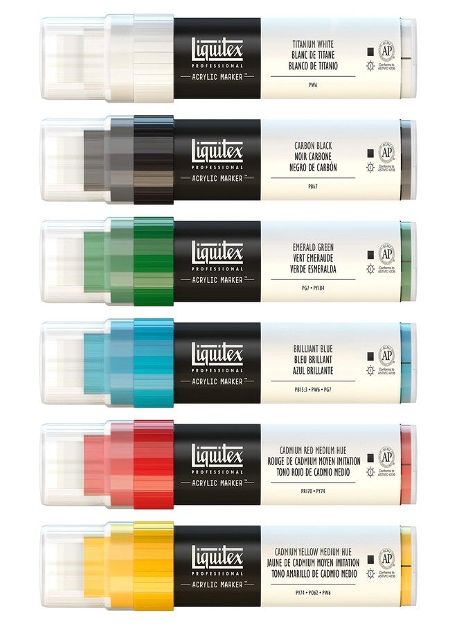 Liquitex Professional Paint Marker Set, 6 Piece, Classics - Image 3