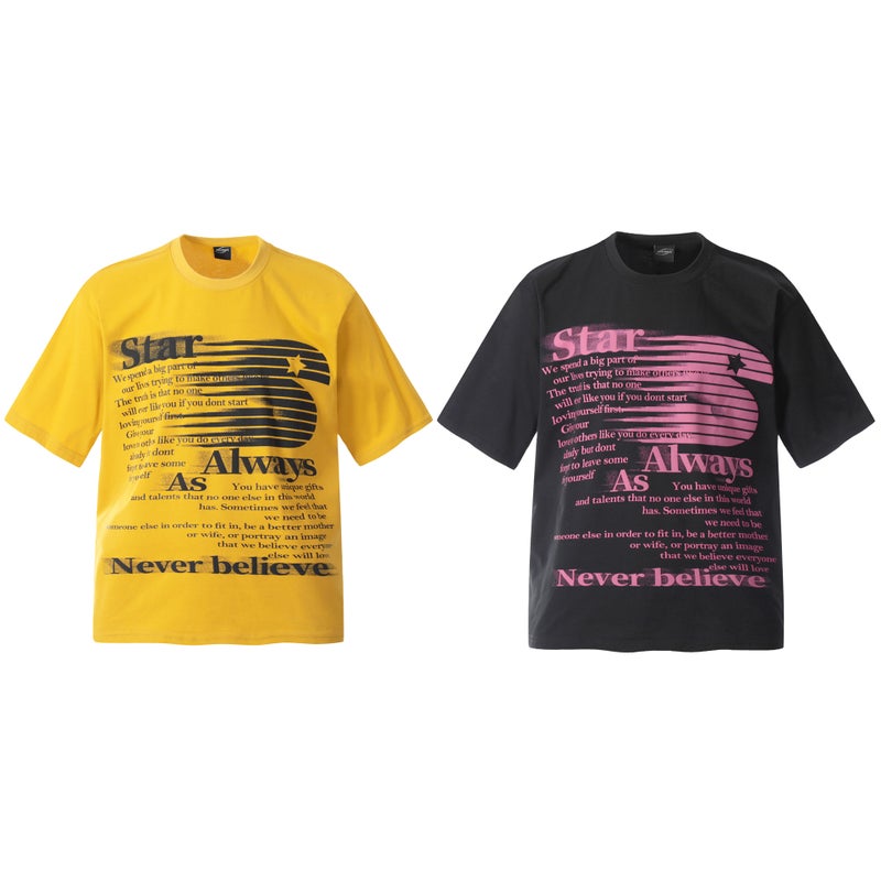 F6607 American Street 2025 Summer Style Foaming Letter Design Sense Men'S Loose High-Grade Round Neck Short-Sleeved T-Shirt - Image 4