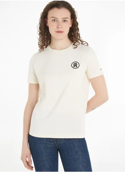 TOMMY HILFIGER Crew Neck Logo Printed T-Shirt