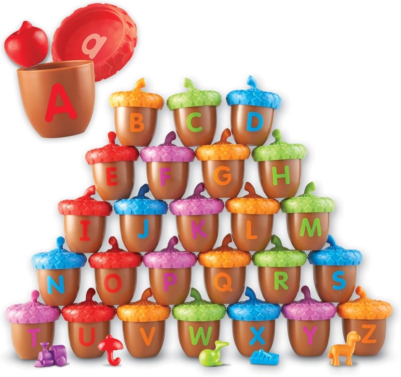 Learning Resources Alphabet Acorns Activity Set, 78 Pieces - Image 1