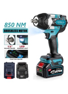 KROST KROST Pro Series 850NM High Torque Cordless Impact Wrench 12Brushless Motor 4 Mode SelectionAuto Stop Function LED Light Impact Wrench Single Battery  - Image 4