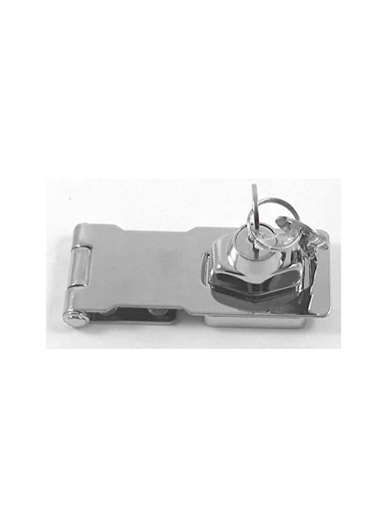 KNP KNP Self Locking Hasp Lock 4" is a durable and secure locking solution designed for added protection in homes, offices, and commercial spaces. 