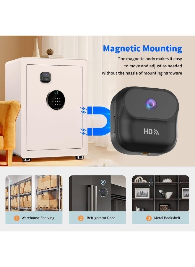 Chabeia Home Security Camera -2.4GHz WiFi Camera 1080P HD,  Suitable  for Indoor/Outdoor Cameras for Sports and Sound Monitoring,  Real-time Recording of Monitoring Cameras with 32GB memory card（Black） - Image 3