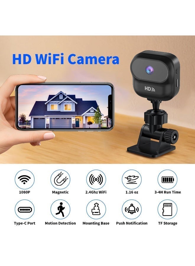 Chabeia Home Security Camera -2.4GHz WiFi Camera 1080P HD,  Suitable  for Indoor/Outdoor Cameras for Sports and Sound Monitoring,  Real-time Recording of Monitoring Cameras with 32GB memory card（Black） - Image 2