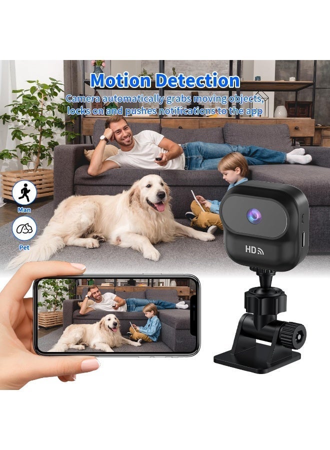 Chabeia Home Security Camera -2.4GHz WiFi Camera 1080P HD,  Suitable  for Indoor/Outdoor Cameras for Sports and Sound Monitoring,  Real-time Recording of Monitoring Cameras with 32GB memory card（Black） - Image 4