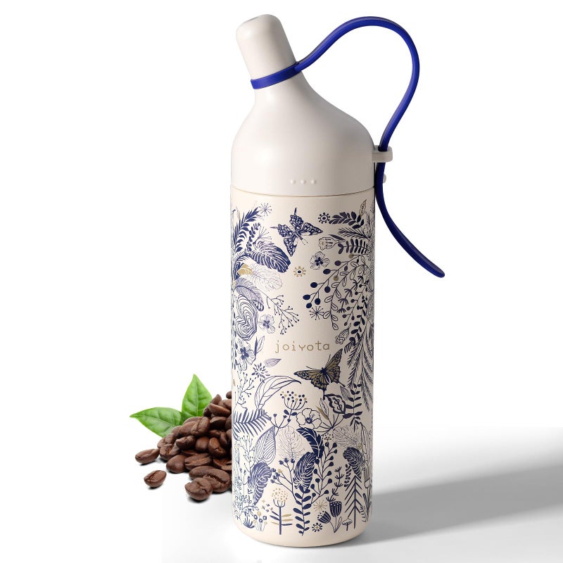 joiyota 26oz Ceramic lined Stainless Steel Water Bottle with Lid Straw 3D Floral Print Design Insulated LeakProof Tumbler BPAFree Double Walled Sports Yoga Gym Cup for Travel Workout Daily Use - Image 2