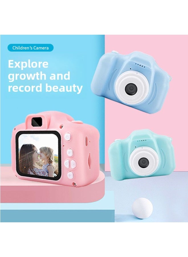 Generic X2 Children Mini Digital Camera 2 Inch Screen HD Sports Mini Can Take Pictures Video Birthday Gift-Body Color:Pink  - Image 2