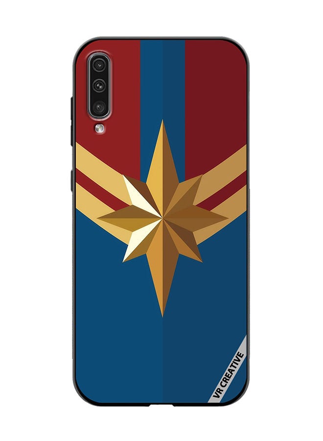 VR CREATIVE Protective Case Cover For Samsung Galaxy A70/A70s Captain Marvel Logo Design Multicolour - Image 1