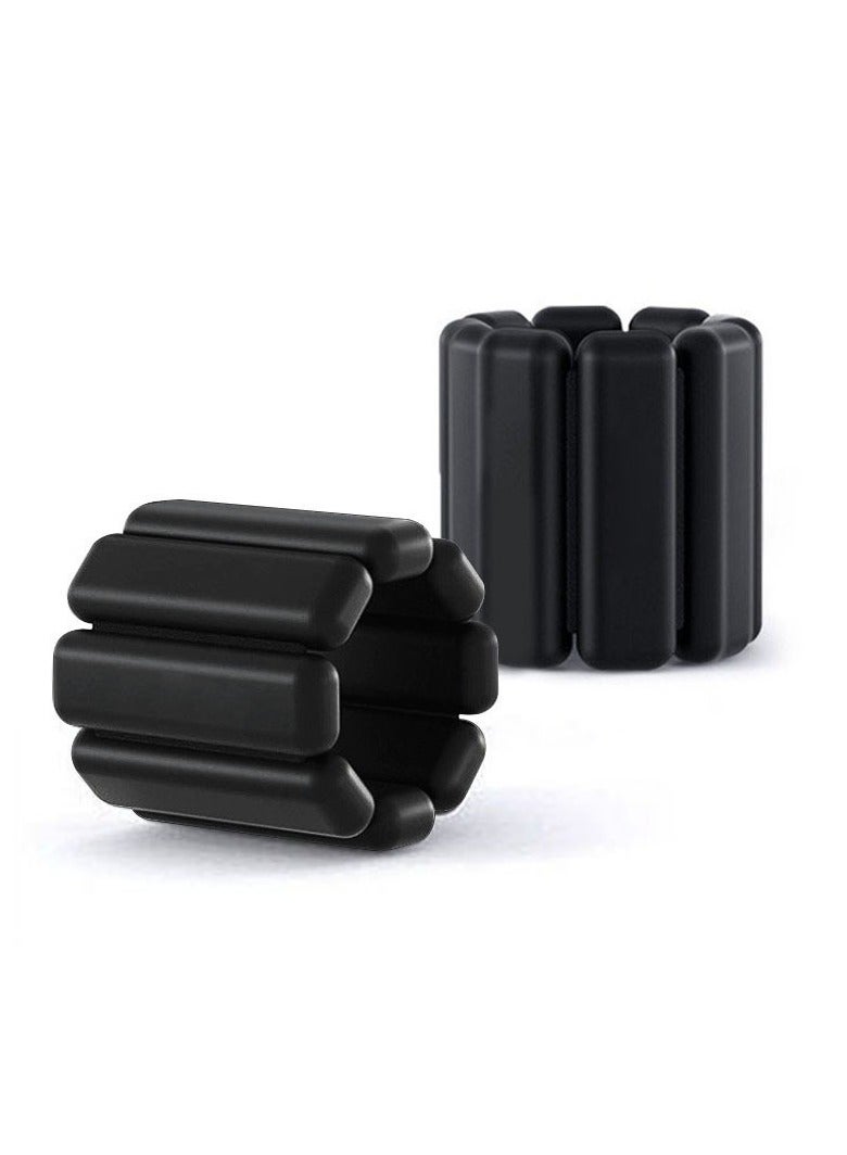 general Adjustable Wearable Wrist & Ankle Weight, 2pcs (1lb Each) Weight-Bearing Wristband Bangles Bracelet for Women Men Kids Home Gym Office Fitness - Image 1