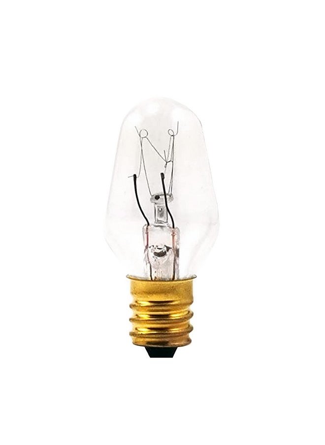 LEDVANCE SYLVANIA Incandescent Light Bulb, C7, 4W, Candelabra Base, 15 Lumens, 2850K, Non-Dimmable, Clear, Soft White - 4 Pack (13549)  - Image 2