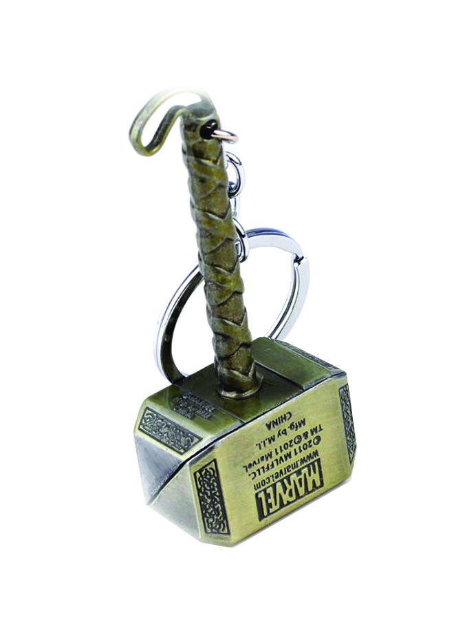 NIBEMINENT Avengers Thor’s Hammer Keychain Gold