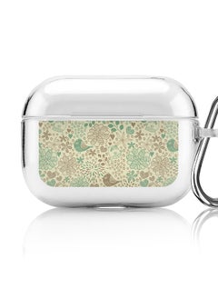 Classic Clear printed Case for Apple AirPods Pro 2nd Generation Thin Transparent Cover [Designed for Apple AirPods Pro 2nd Generation] - Cozy Garden