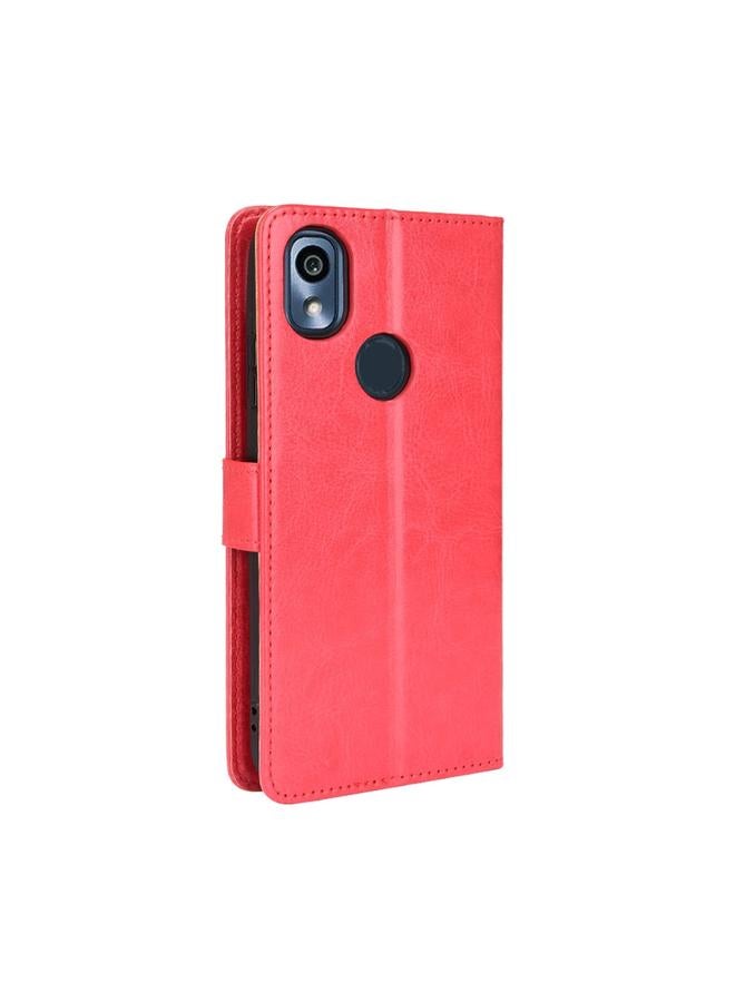 S-TOP Case For Kyocera KY-51B Retro Crazy Horse Texture Leather Phone Case - Image 3