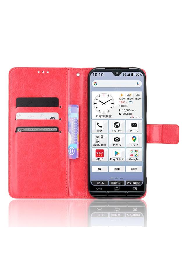 S-TOP Case For Kyocera KY-51B Retro Crazy Horse Texture Leather Phone Case - Image 5