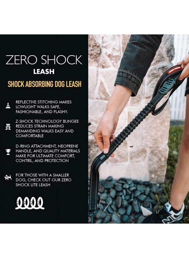 إيزي دوج مقود EzyDog ZERO SHOCK - أفضل مقود للكلاب يمتص الصدمات، ومقود للتحكم والتدريب (48 بوصة، أسود) - Image 1