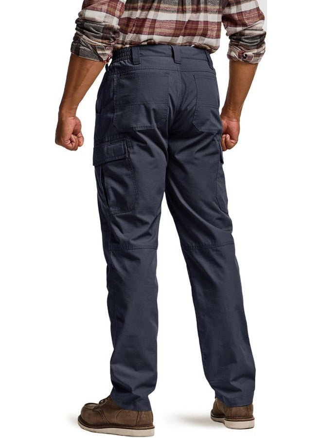 CQR Men's Winter Tactical Pants, Thermal Hiking Work Pants, Outdoor Fleece Lined Snow Ski Cargo Pants, Ouray Cargo Police Navy, 30W x 32L - Image 2