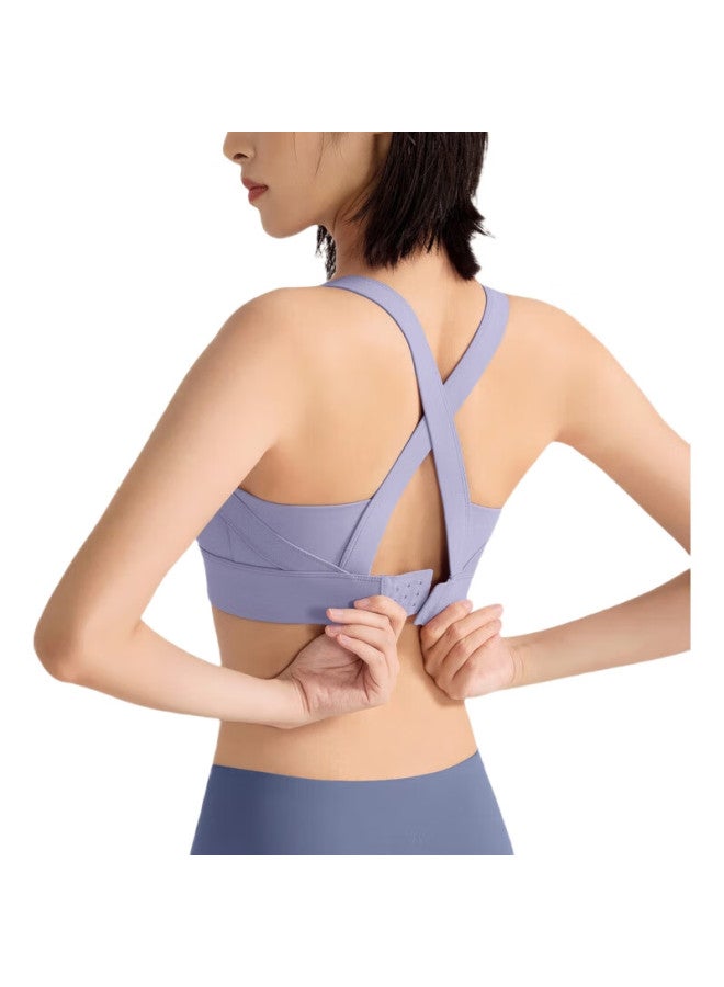 Vfu Women'S High-Impact Sports Bra For Running, Fitness, And Yoga, Purple, Size M - Image 3