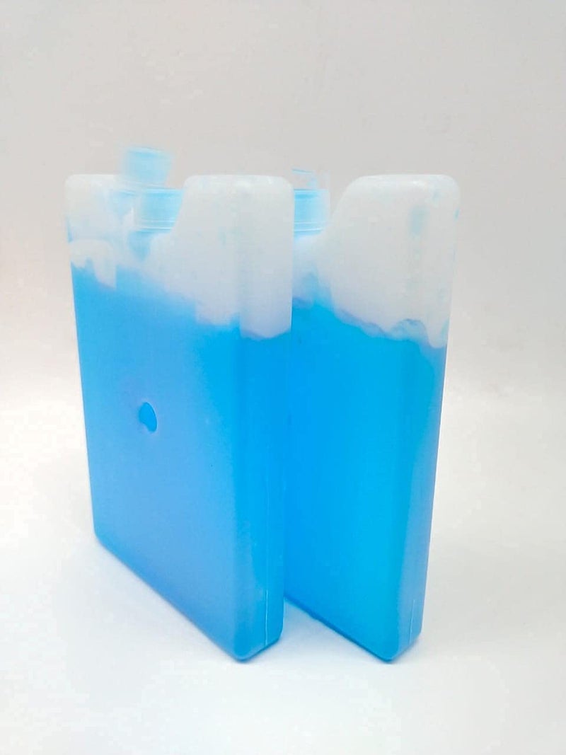 SWET Swet Pack of 4 Reusable Long Lasting Freezer Ice Blocks Block Pack Cooler Bag Box Travel Pack of 4  - Image 2