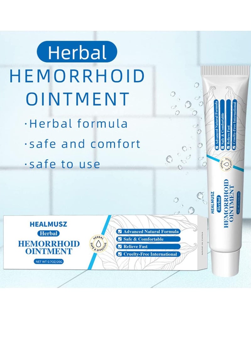HEALMUSZ - مرهم البواسير علاج البواسير مرهم البواسير والشق مرهم سريع الإغاثة كريم البواسير تركيبة شفاء علاج سريع المفعول مرهم أعراض البواسير 20 جرام - Image 1