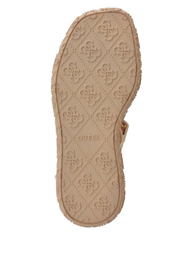 GUESS Women's Lanara Sandal, Ivory 150, 39.5 EU - Image 5
