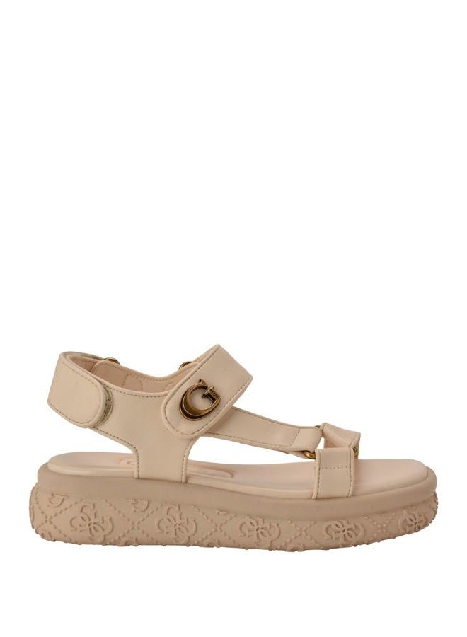 GUESS Women's Lanara Sandal, Ivory 150, 39.5 EU - Image 2