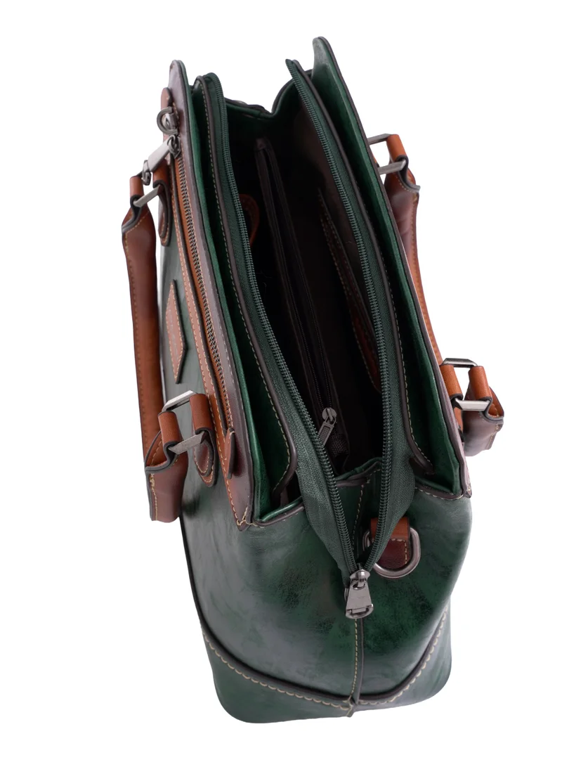 PARAJOHN Parajohn London Ladies Vintage PU Handbag | Women’s Elegant Everyday Tote with Luxurious Leather-Finish Design