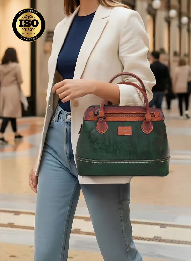 PARAJOHN Parajohn London Ladies Vintage PU Handbag | Women’s Elegant Everyday Tote with Luxurious Leather-Finish Design