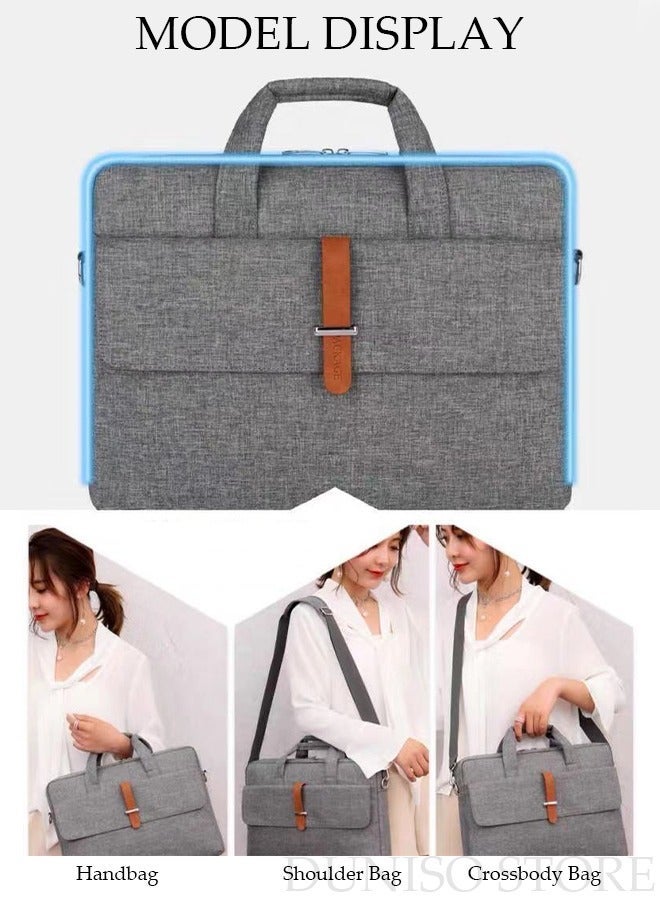 DUNISO Laptop Bag Lightweight Computer Bag Travel Business Briefcase Water Resistance Shoulder Messenger Bag Crossbody Bag for Men and Women Work Office - Image 2