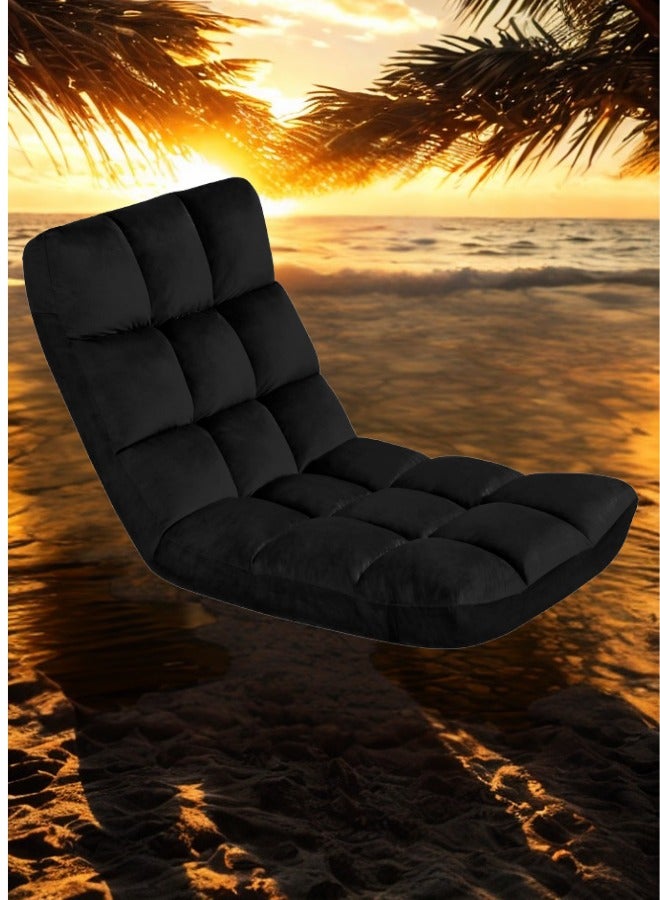 سمارت هوم كرسي أرضي قابل للطي فخم مبطن ومريح وناعم الملمس ، مقعد رحلات ،كرسي رياضي، كرسي خارجي وكرسي حديقة - Image 2