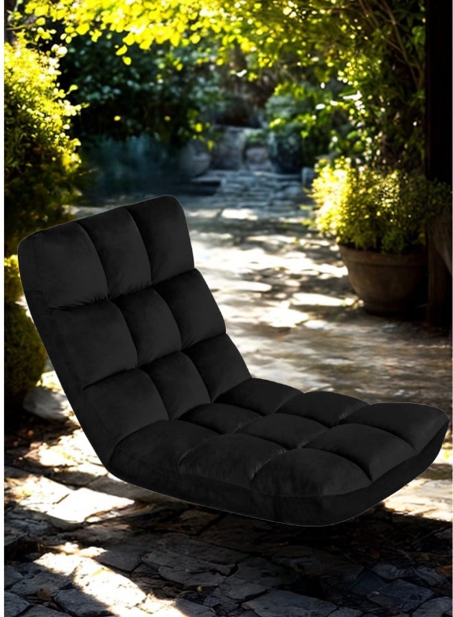 سمارت هوم كرسي أرضي قابل للطي فخم مبطن ومريح وناعم الملمس ، مقعد رحلات ،كرسي رياضي، كرسي خارجي وكرسي حديقة - Image 3