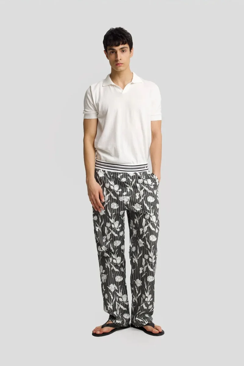 Giesto Multicolor GIESTO Men's Cotton Floral Knit Pants for Men | Best Price UAE
