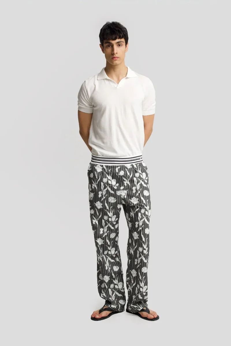 Giesto Multicolor GIESTO Men's Cotton Floral Knit Pants for Men | Best Price UAE