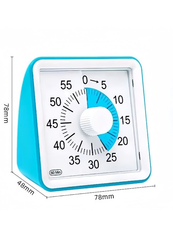60-Minute Visual Timer, Classroom Classroom Timer, Countdown Timer for Kids and Adults, Time Management Tool for Teaching (Blue & Blue) - Image 4