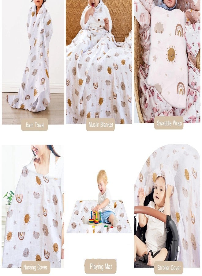 FIMALIA Cuddlez Swaddle for New Born Baby 100% Soft Cotton Muslin | Lightweight, Breathable & Skin-Friendly Multipurpose Swaddlers Wrap (Size: 110 x110 cm) (Pack of 2) - Image 3
