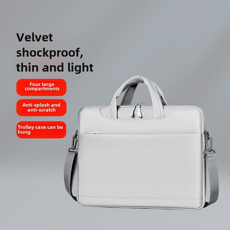 Laptop Bag 15.6 Universal 14.1 Case for Apple Lenovo Asus Notebooks Silver Gray 