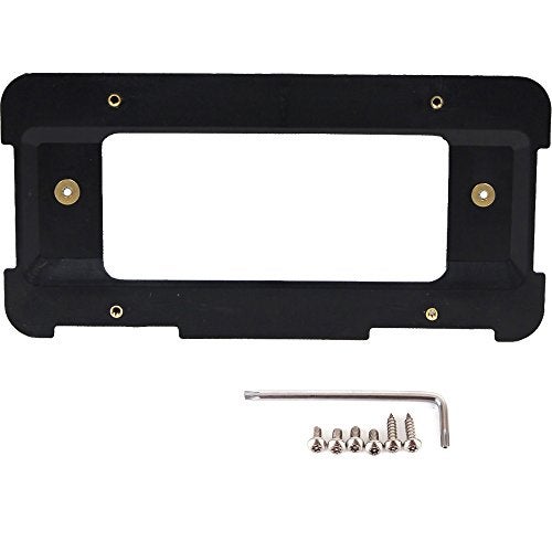 GTP Rear License Plate Base Mount Bracket Compatible with BMW 1/2/3/4/5/6 Series X1 X3 X4 X5 X6 Z4 & Mini Cooper 51187160607 & 511882380615 Tag Frame Holder + 6 Anti-Theft Screws & Wrench - Image 1