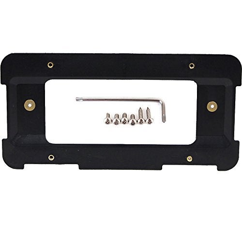 GTP Rear License Plate Base Mount Bracket Compatible with BMW 1/2/3/4/5/6 Series X1 X3 X4 X5 X6 Z4 & Mini Cooper 51187160607 & 511882380615 Tag Frame Holder + 6 Anti-Theft Screws & Wrench - Image 4