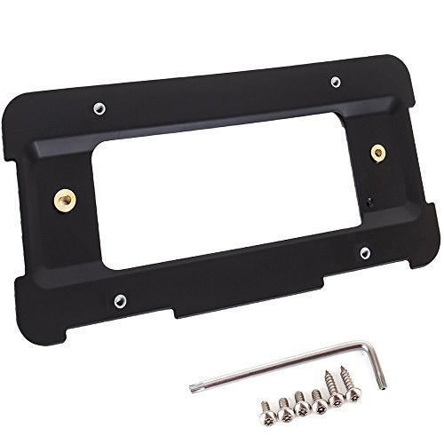 GTP Rear License Plate Base Mount Bracket Compatible with BMW 1/2/3/4/5/6 Series X1 X3 X4 X5 X6 Z4 & Mini Cooper 51187160607 & 511882380615 Tag Frame Holder + 6 Anti-Theft Screws & Wrench - Image 2