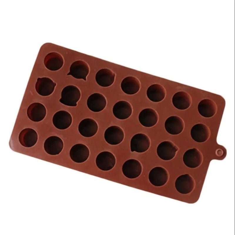 MoldBerry Silicone Chocolate Mould 28 Cavity Emoji Shape Mould Emoticons Candy Mold Baking Tools for Cake Chocolate JellO Ice Pack of 1 Multi Color - Image 3