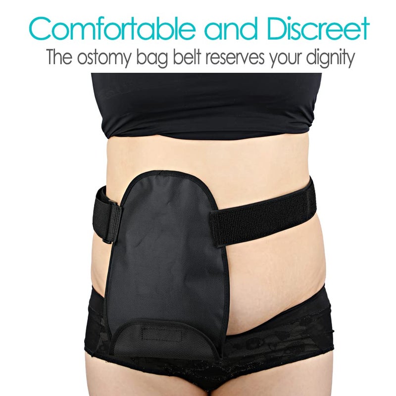 Leak-Proof Reusable Washable Adjustable Belt Covered Ostomy Bag Cover, Odor-Reducing Noise-Reducing Colostomy, Urostomy, Ileostomy Pouch Supplies - Image 4
