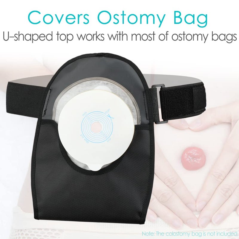 Leak-Proof Reusable Washable Adjustable Belt Covered Ostomy Bag Cover, Odor-Reducing Noise-Reducing Colostomy, Urostomy, Ileostomy Pouch Supplies - Image 5