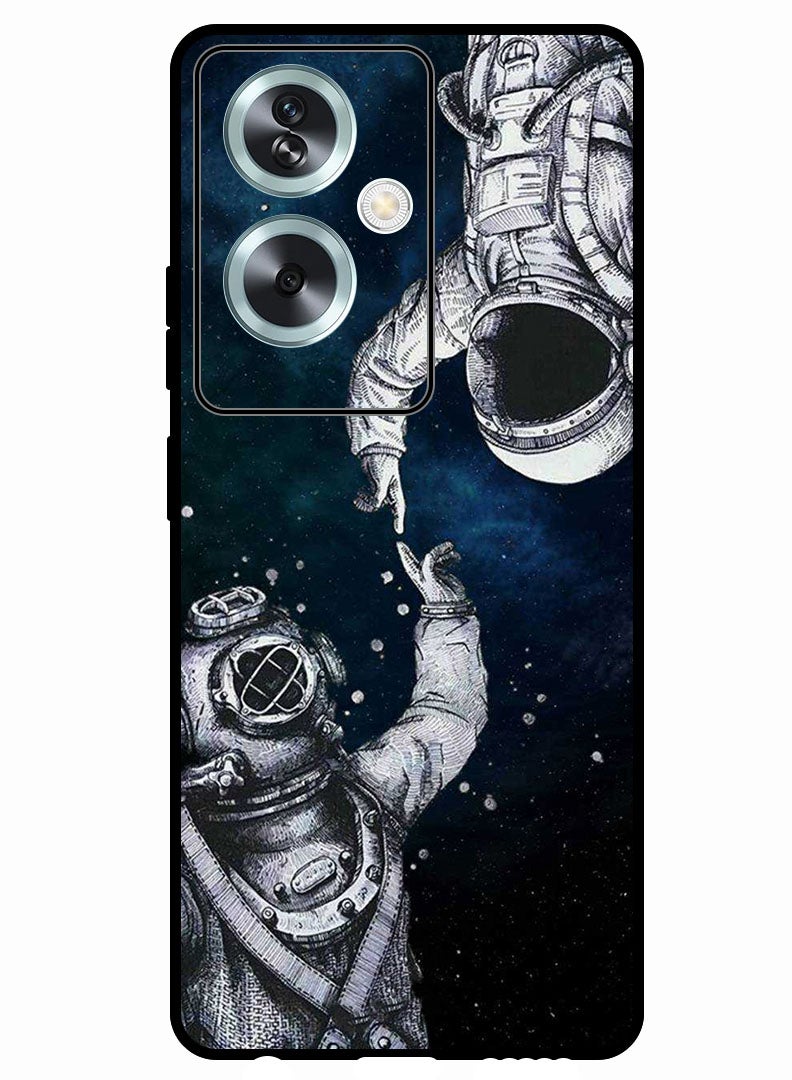 Theodor Protective Case Anti Scratch Shock Proof Bumper Cover For Oppo A2 Astronaut And Diver - Image 1
