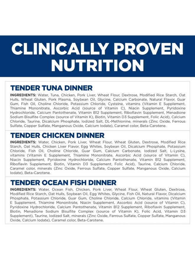 هيلز ساينس دايت، طعام قطط رطب فاخر للبالغين من عمر 1 إلى 6 سنوات، علبة متنوعة: تونة؛ دجاج؛ حساء سمك المحيط، علب متنوعة 5.5 أونصة، علبة من 12 قطعة - Image 4