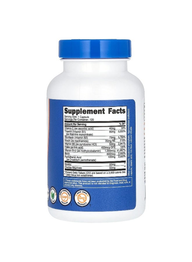 Nutricost نوتريكوست، فيتامين ب المركب، 462 ملغ، 120 كبسولة - Image 2