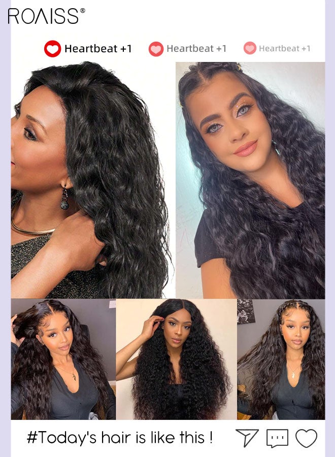 roaiss 6 Pcs Clip in Long Curly Hair Extensions, Invisible Adjustable Long Synthetic Heat Resistant Hairpieces for Women Girls, Natural Black, 60cm (23.6 inches) - Image 5