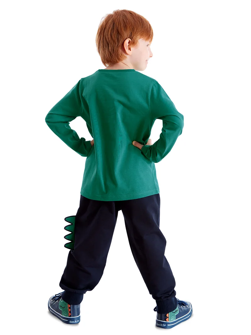 Denokids 3D Dino Spike Boy Pants Set