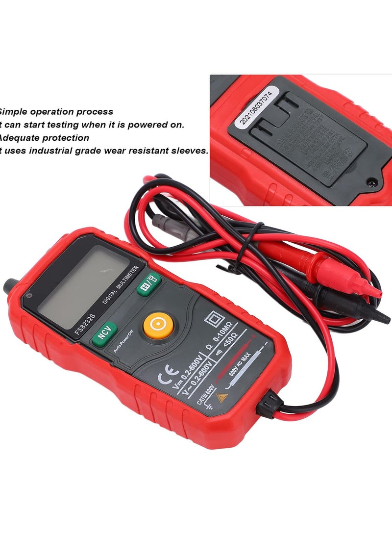GGOOT FS8232S Multimeter, Intelligent Anti Burning High Accuracy Industrial Durable Voltmeter, for Electrician - Image 2
