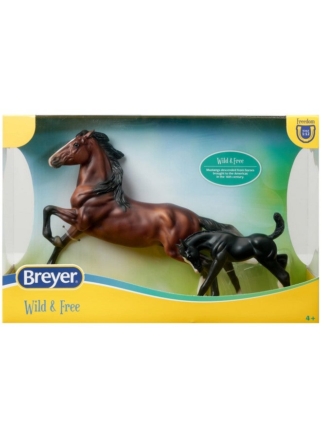 Breyer Breyer Horses Freedom Series Wild and Free | Horse and Foal Set | Horse Toy | 9.75" x 7" | 1:12 Scale | Model #62227 - Image 1